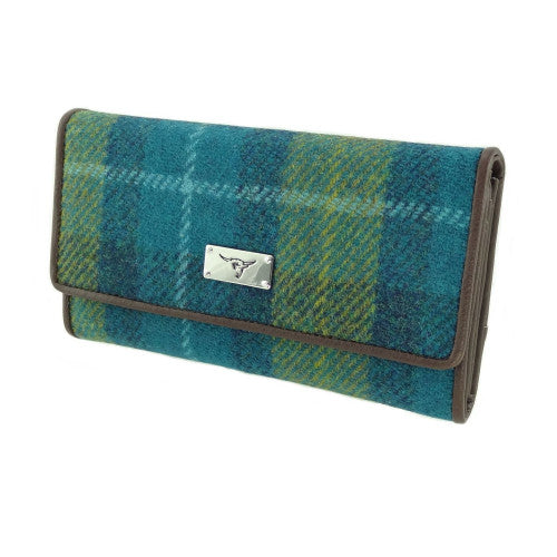Glen Appin Tiree Harris Tweed Long Fold-over Purse LB2106