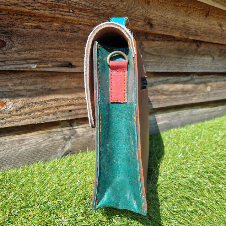 Recycled Leather Crossbody Handbag 209-102