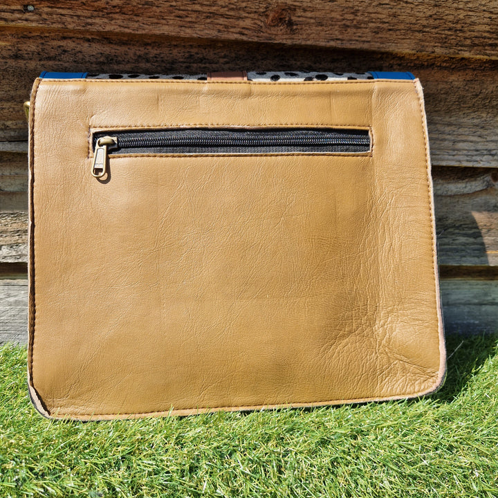 Recycled Leather Large Crossbody Handbag 207-104