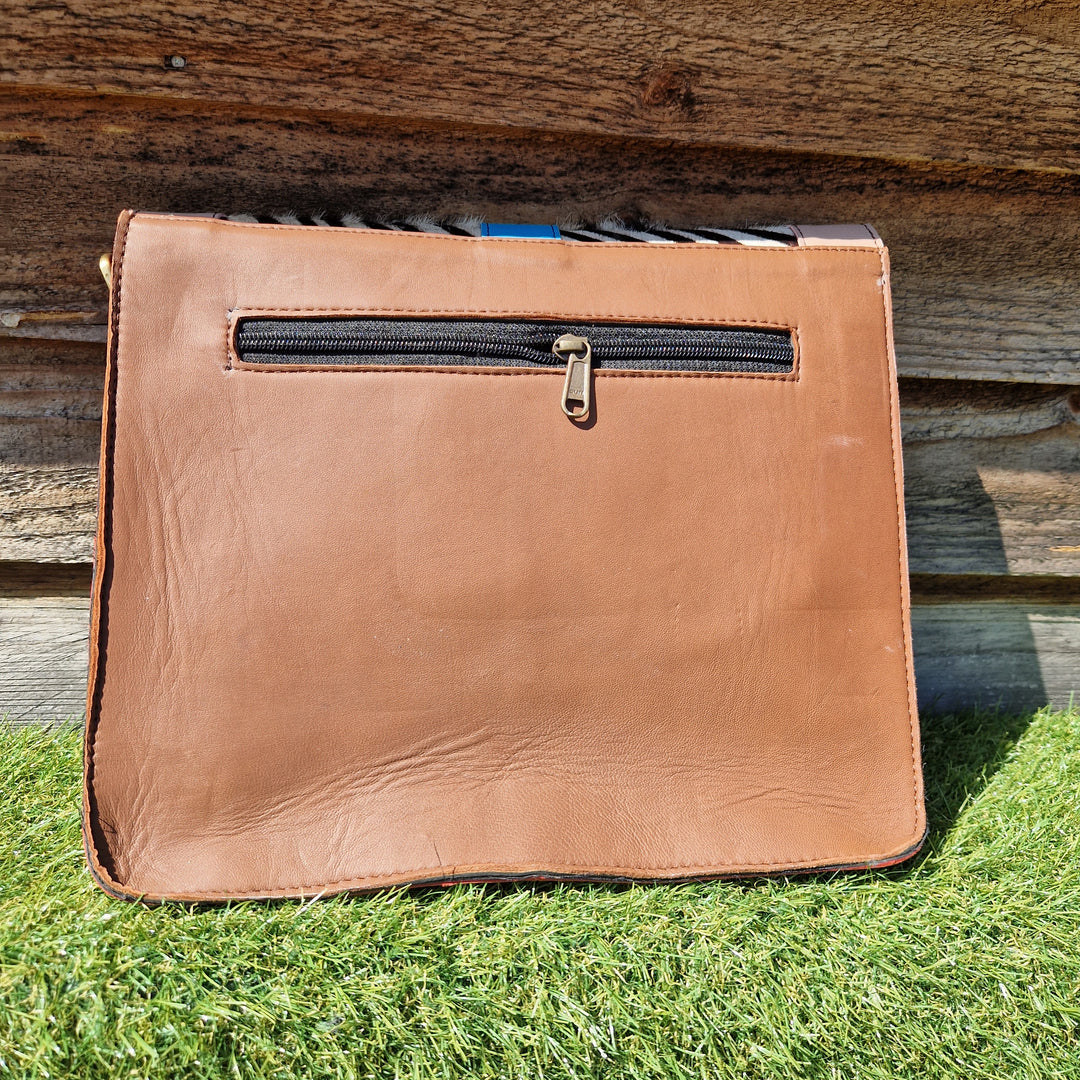 Recycled Leather Large Crossbody Handbag 207-106