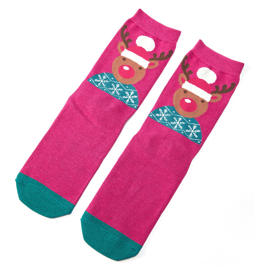 Miss Sparrow Bamboo Santa Reindeer Damson
