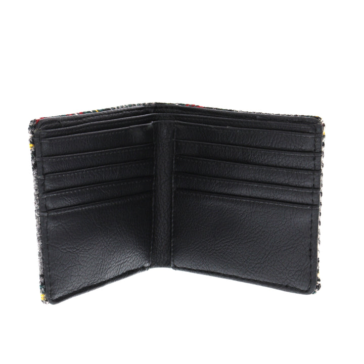 Glen Appin Grey Check Harris Tweed Bi-fold Wallet LB2007