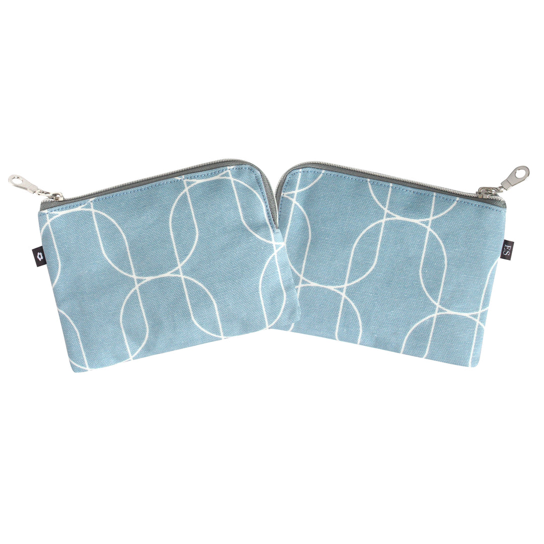 Amalfi Blue Oil Cloth Coin Purse by Earth Squared