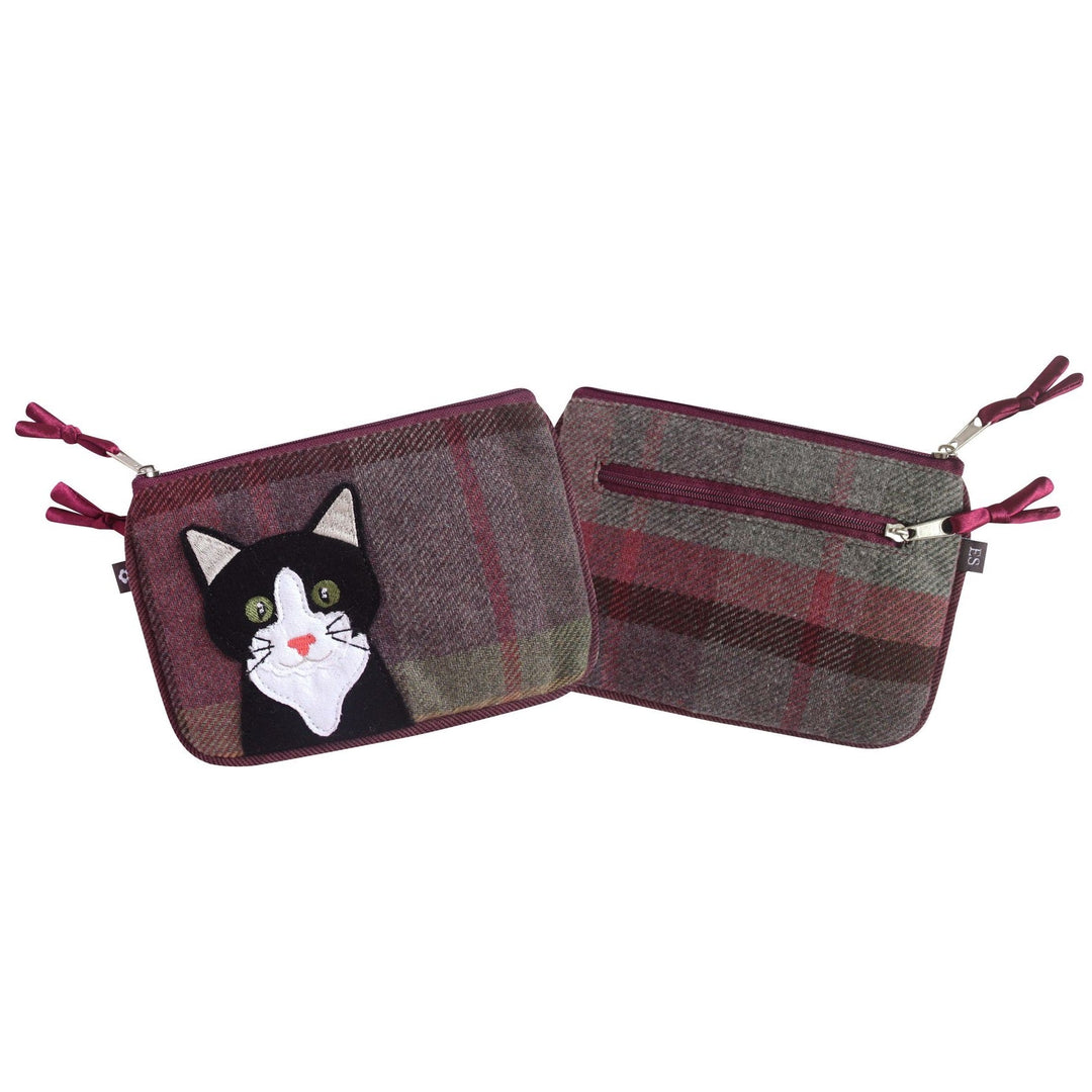 Black & White Cat Applique Juliet Purse by Earth Squared