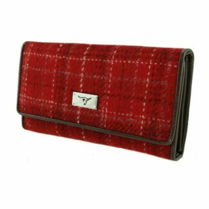 Glen Appin Tiree Harris Tweed Long Fold-over Purse LB2106