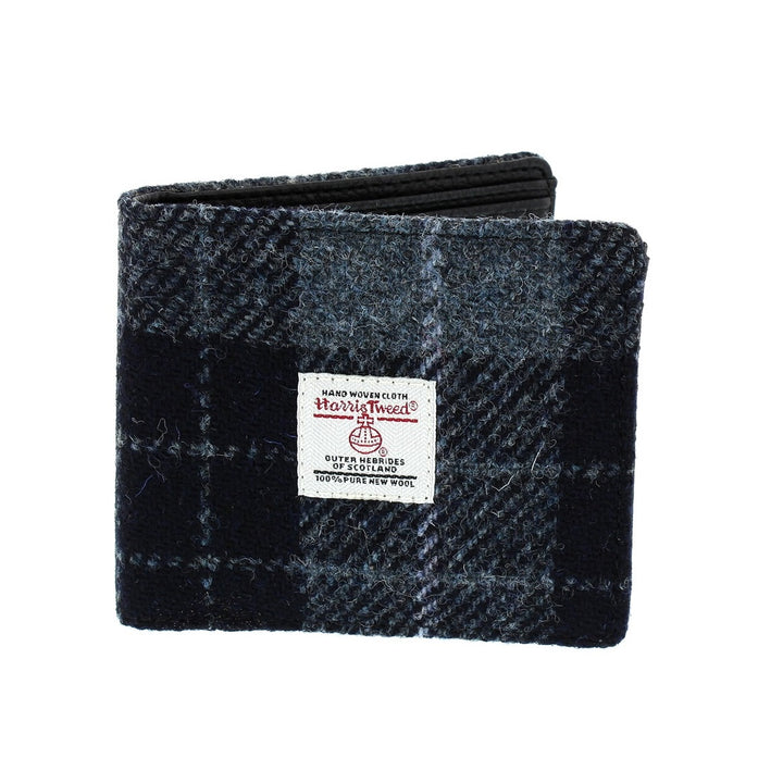 Glen Appin Grey Check Harris Tweed Bi-fold Wallet LB2007