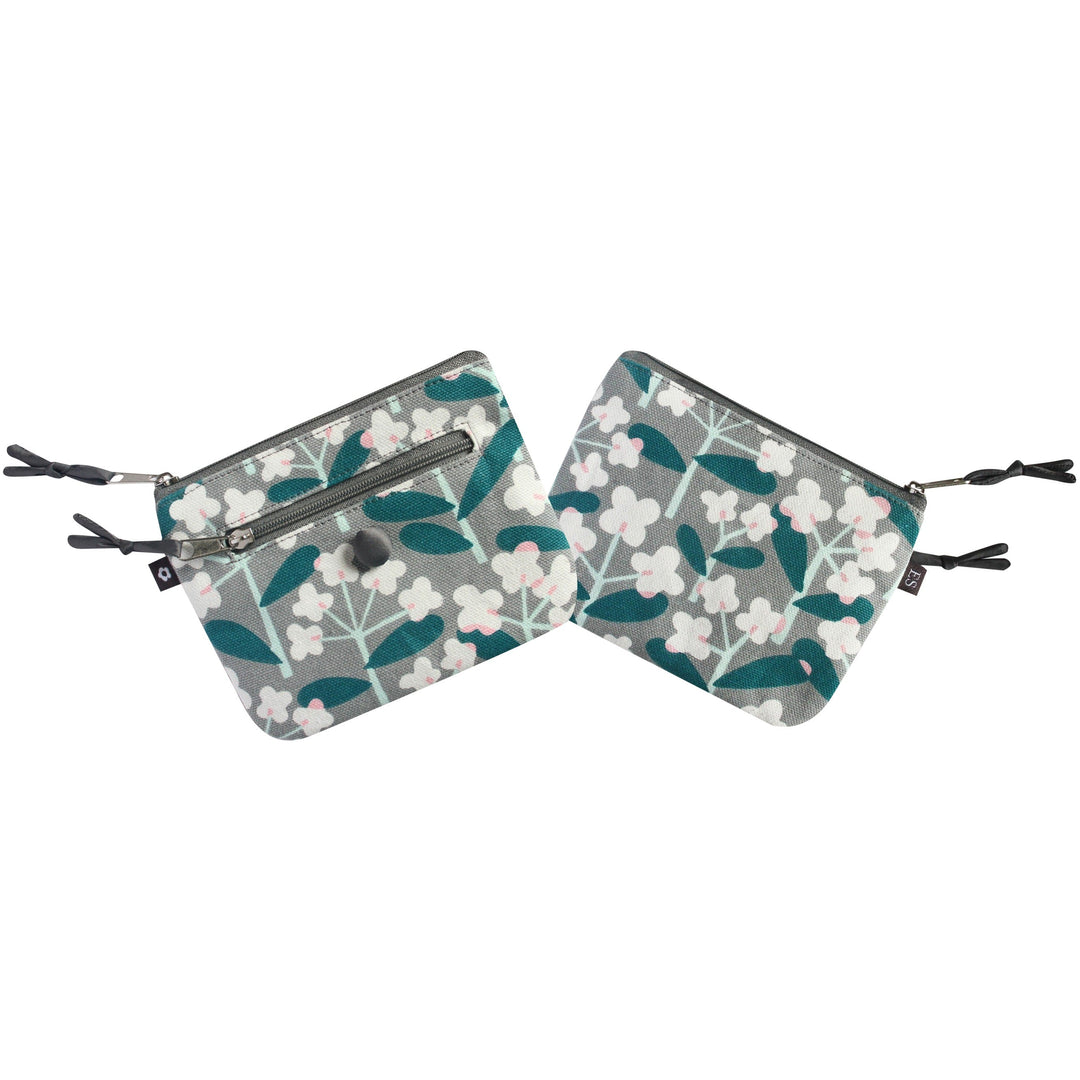Grey Blossom Emily Coin Purse by Earth Squared
