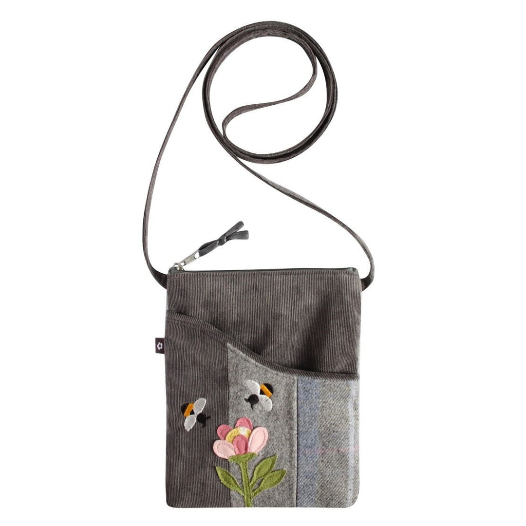 Flower Bee Applique Sling Crossbody Bag From Earth Squared