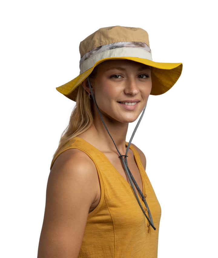 Buff Explore Booney UPF 50 Lightweight Packable Hat In Efis Fawn
