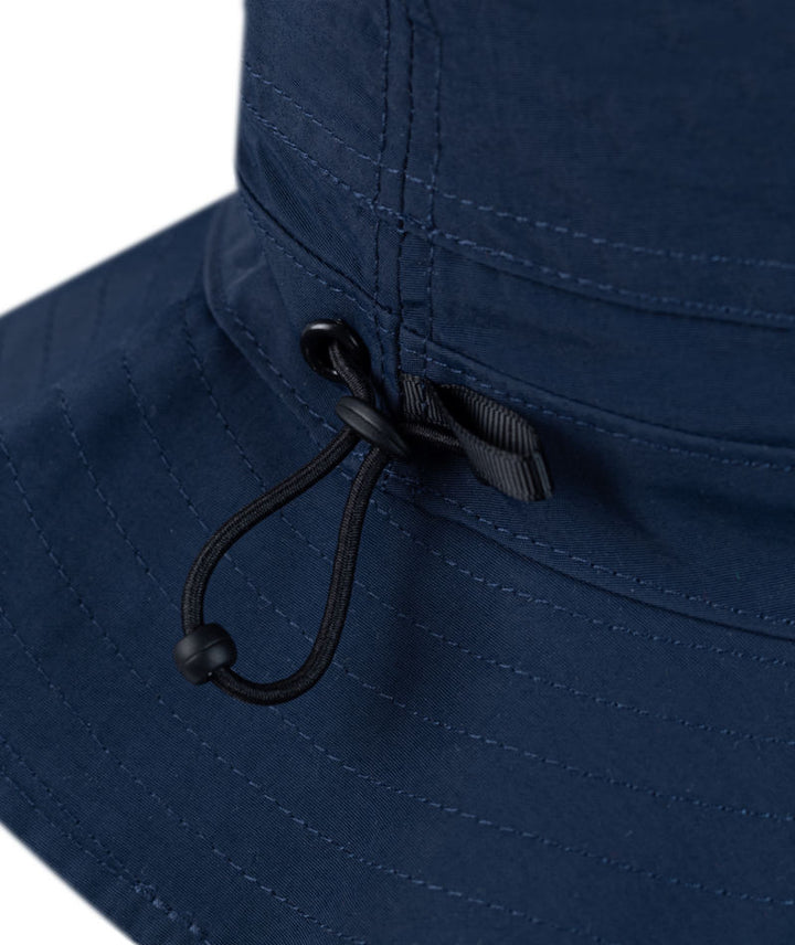 Buff Explore Booney UPF 50 Lightweight Packable Hat In Solid Navy