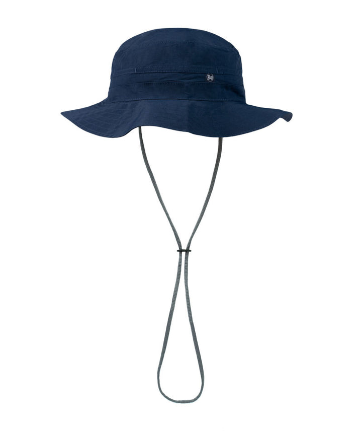 Buff Explore Booney UPF 50 Lightweight Packable Hat In Solid Navy