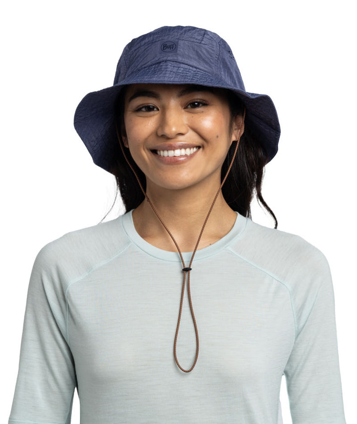 Buff Go Bucket Hat UPF 50 Lightweight Packable Hat In Indigo
