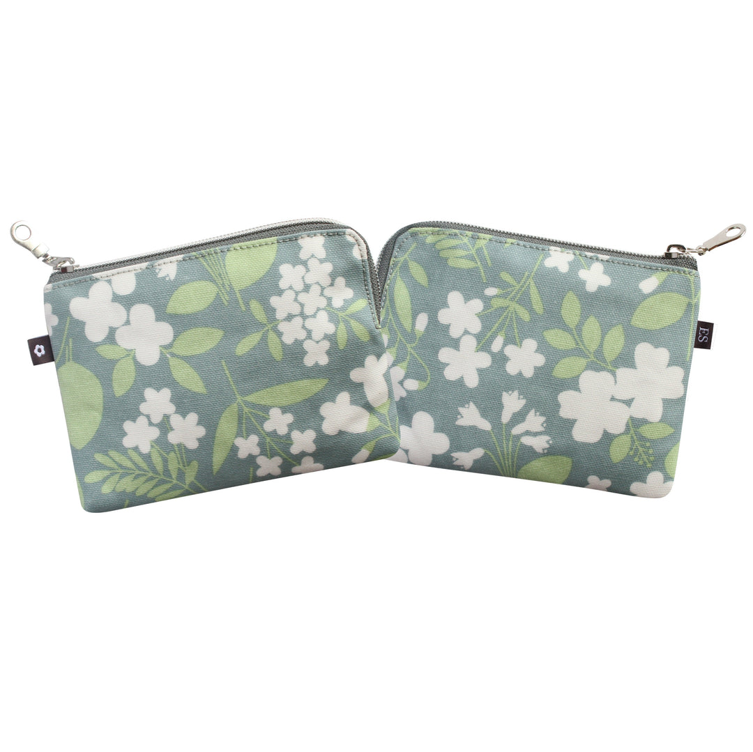 Pale Blue Freya Oil Cloth Coin Purse by Earth Squared