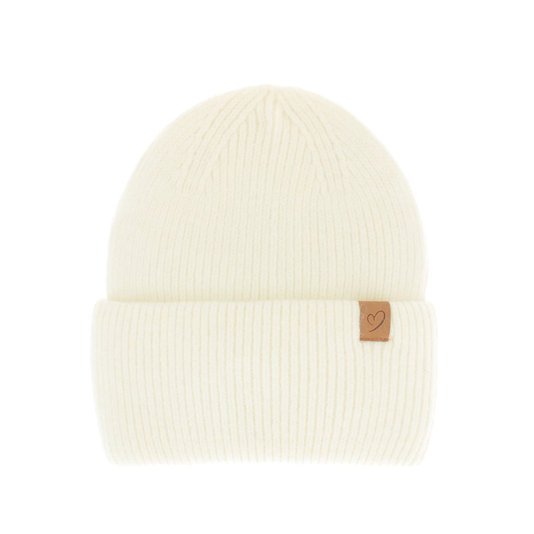 Super Soft Women's Beanie Hat in Winter White