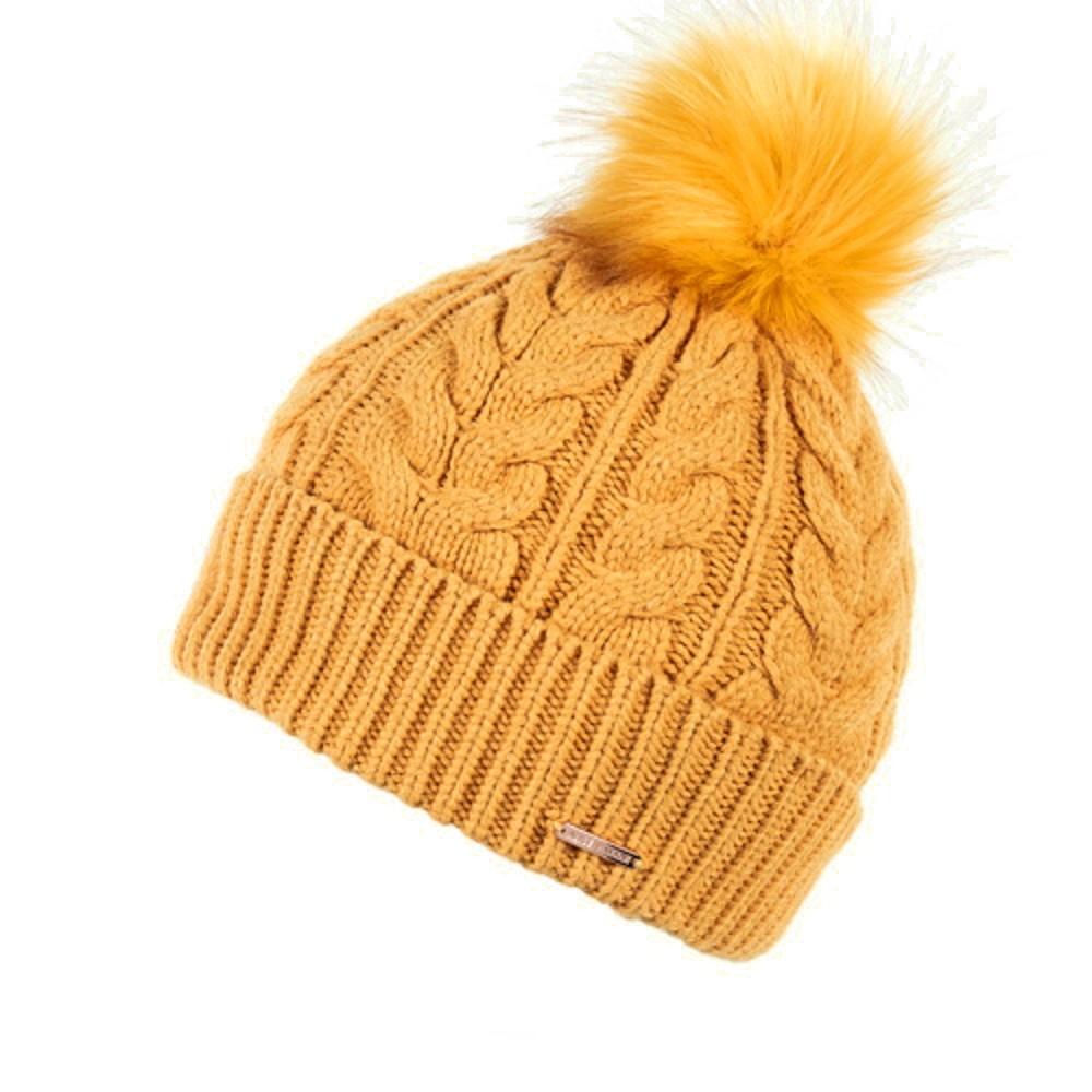 Madeline Beanie Bobble Hat Ochre From Alice Hannah