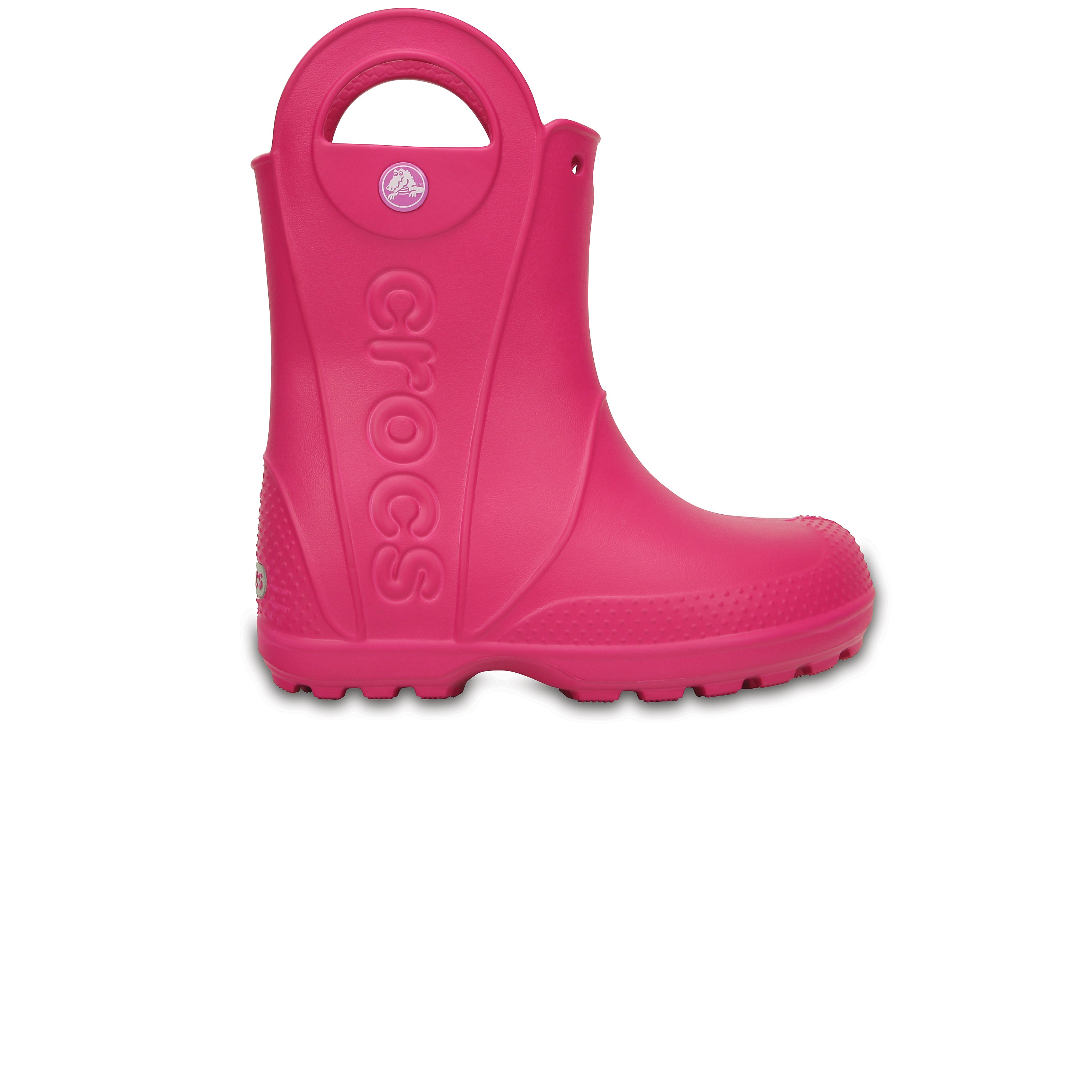 Pink croc rain boots online