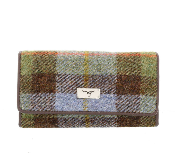 Glen Appin Tiree Harris Tweed Long Fold-over Purse LB2106