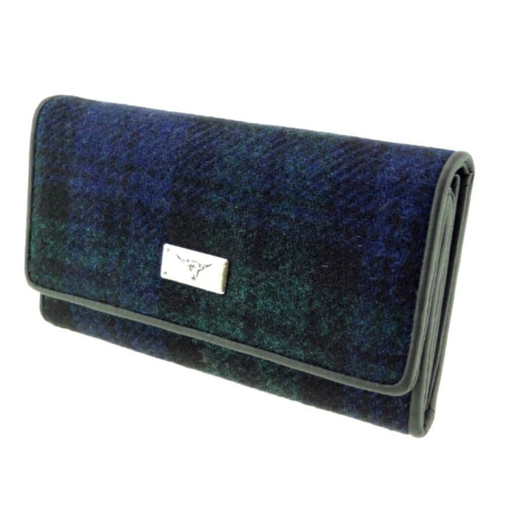 Glen Appin Tiree Harris Tweed Long Fold-over Purse LB2106
