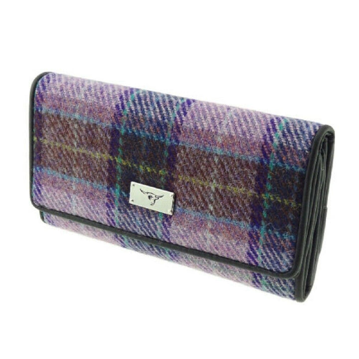 Glen Appin Tiree Harris Tweed Long Fold-over Purse LB2106
