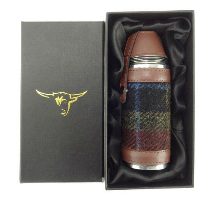 Glen Appin Harris Tweed Hunting Flask Gift Boxed