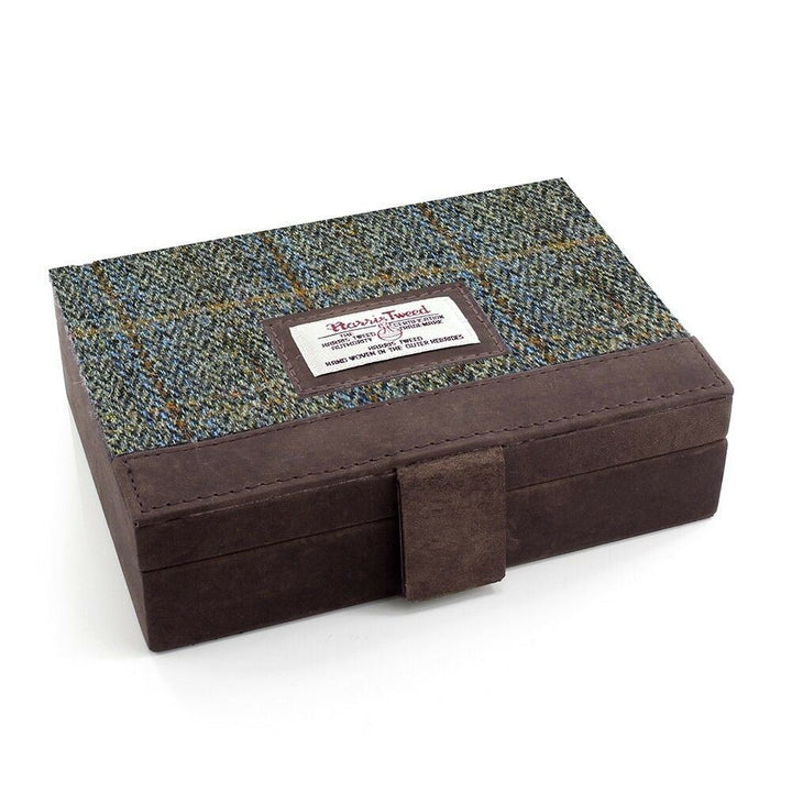 Harris Tweed & Leather Jewellery Box Carloway