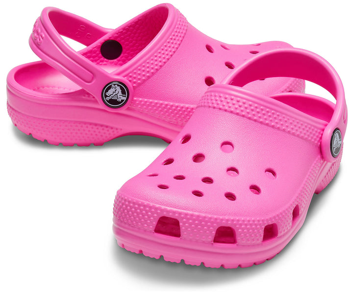 Crocs Kids Classic Clogs In Electric Pink