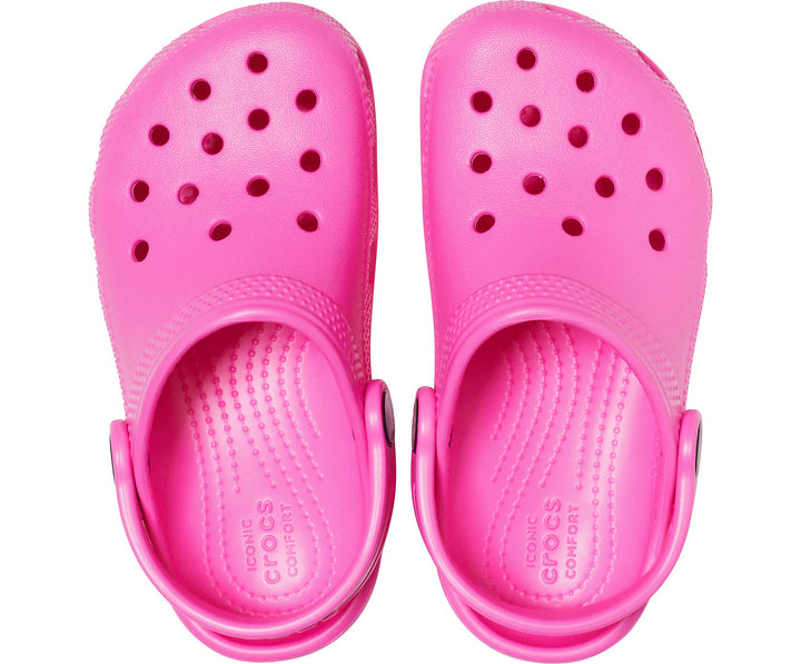Crocs Kids Classic Clogs In Electric Pink