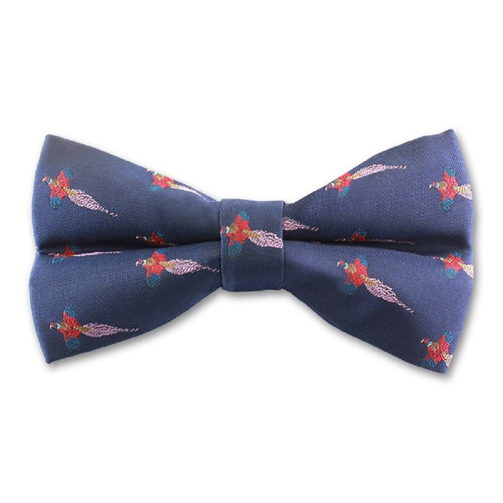Men’s Woven Pheasant Print Bow Tie