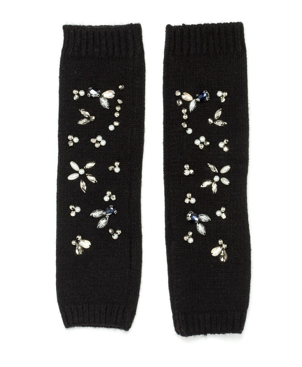 Black Sparkle Gem Arm Warmers From Alice Hannah