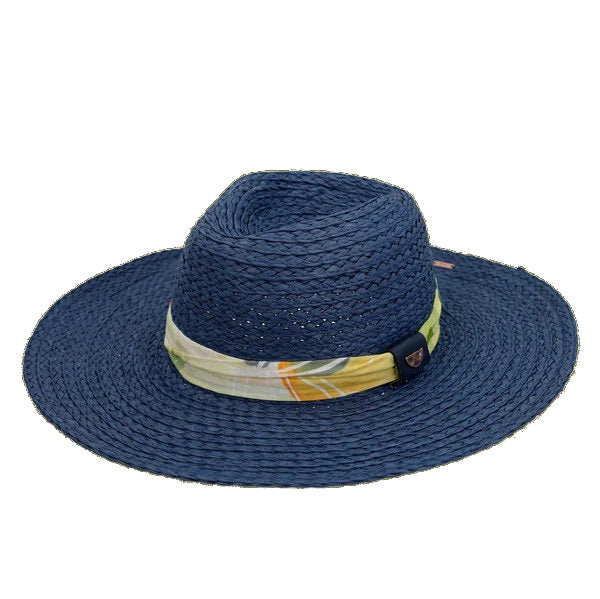 Dark Blue Women's store Raffia Hat