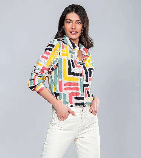 Anekke Kene Print Shirt Dress