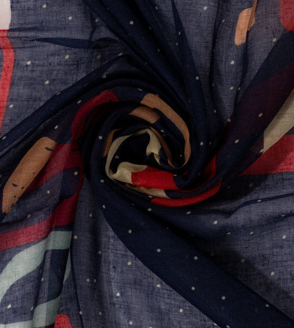 Anekke Scarf - Kene Navy