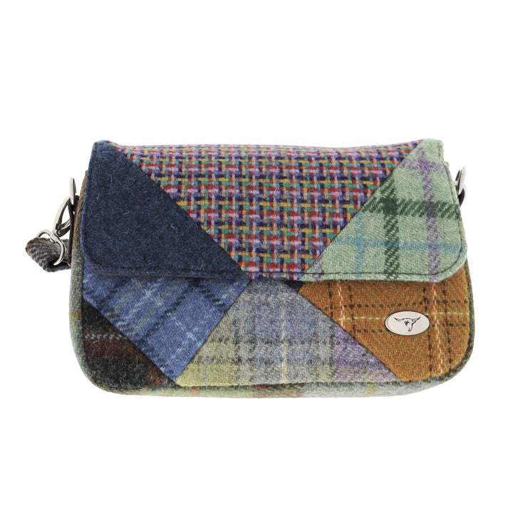 Glen Appin Harris Tweed Clunie Patchwork Shoulder Bag
