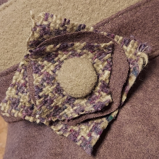 Max & Ellie Ladies Lilac & Grey Wool Cloche Hat