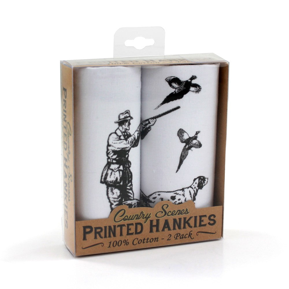 Men’s 100% Cotton Shooting Print Handkerchief / Hanky