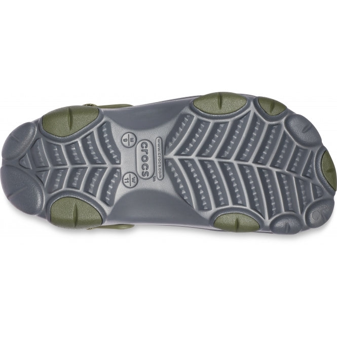 Crocs Adults Unisex All Terrain Clogs In Slate Grey/Orange