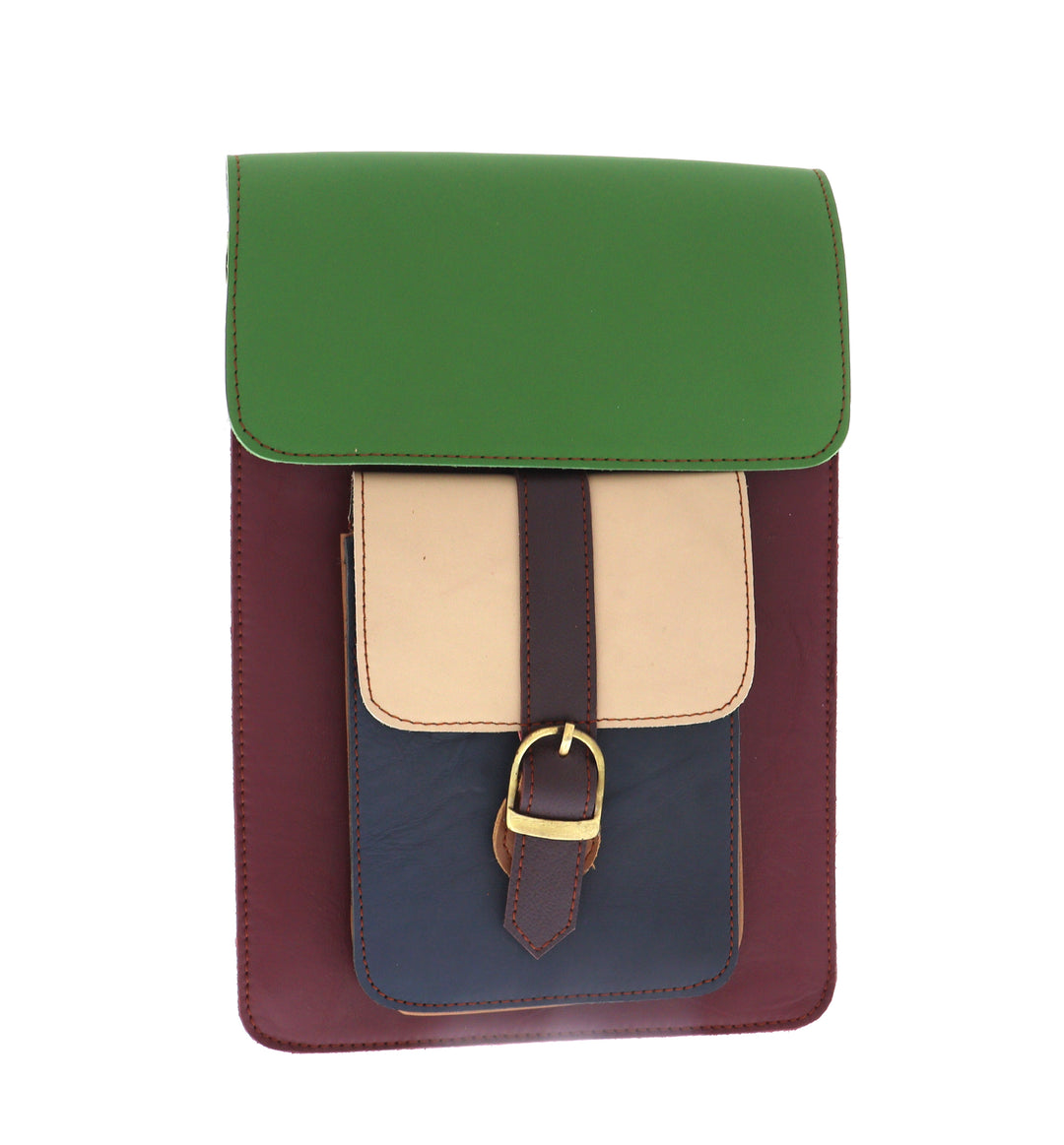 Recycled Leather Crossbody Handbag 208-103