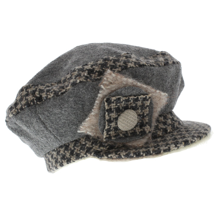 Max & Ellie Ladies Bakerboy Cap In Grey