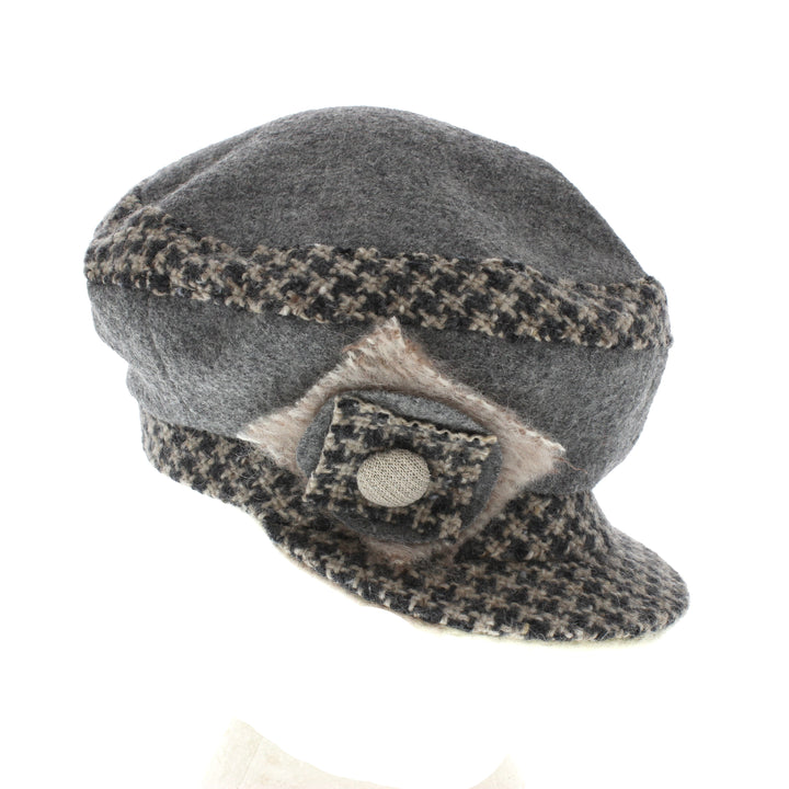 Max & Ellie Ladies Bakerboy Cap In Grey