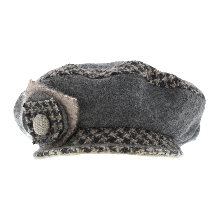 Max & Ellie Ladies Bakerboy Cap In Grey