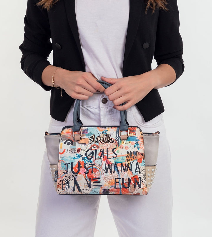 Anekke Fun & Music Top Handle Tote Handbag