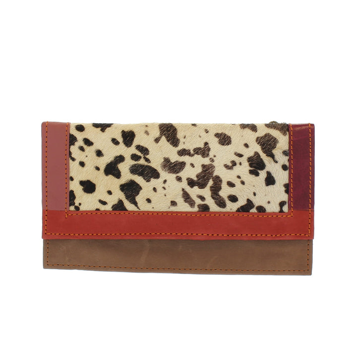 Colourful Animal Print Purse In Recycled Leather 101