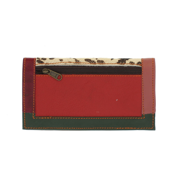 Colourful Animal Print Purse In Recycled Leather 101