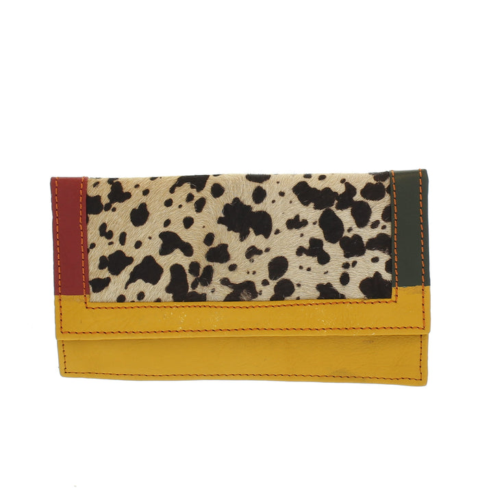 Colourful Animal Print Purse In Recycled Leather 104