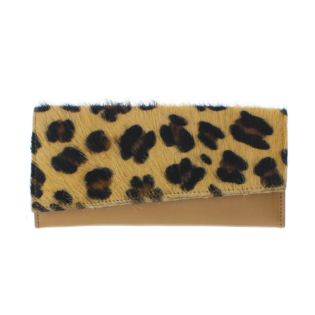 Large Animal Print Purse In Recycled Leather 102