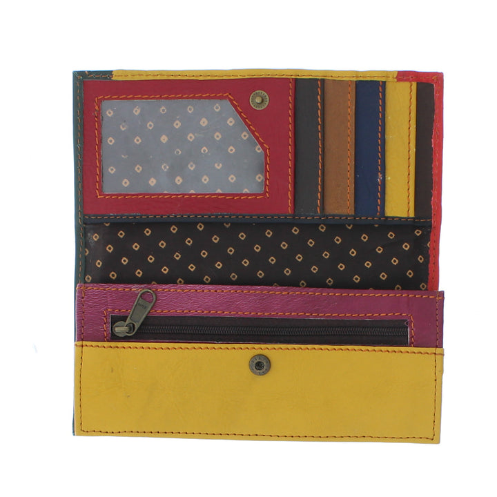 Colourful Animal Print Purse In Recycled Leather 107