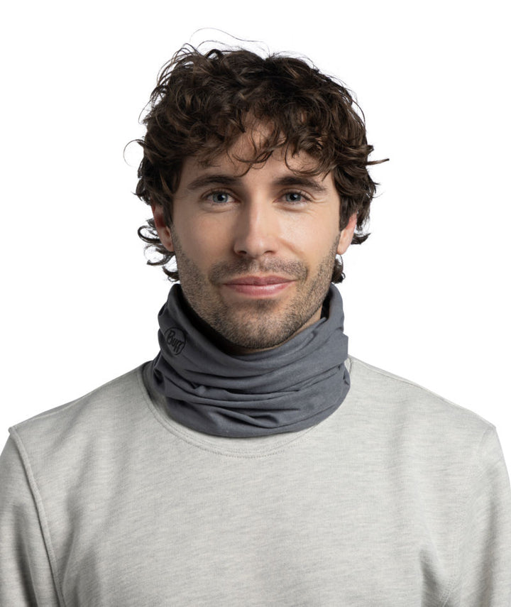 Buff Original Ecostretch Neckwear In Solid Slate Grey