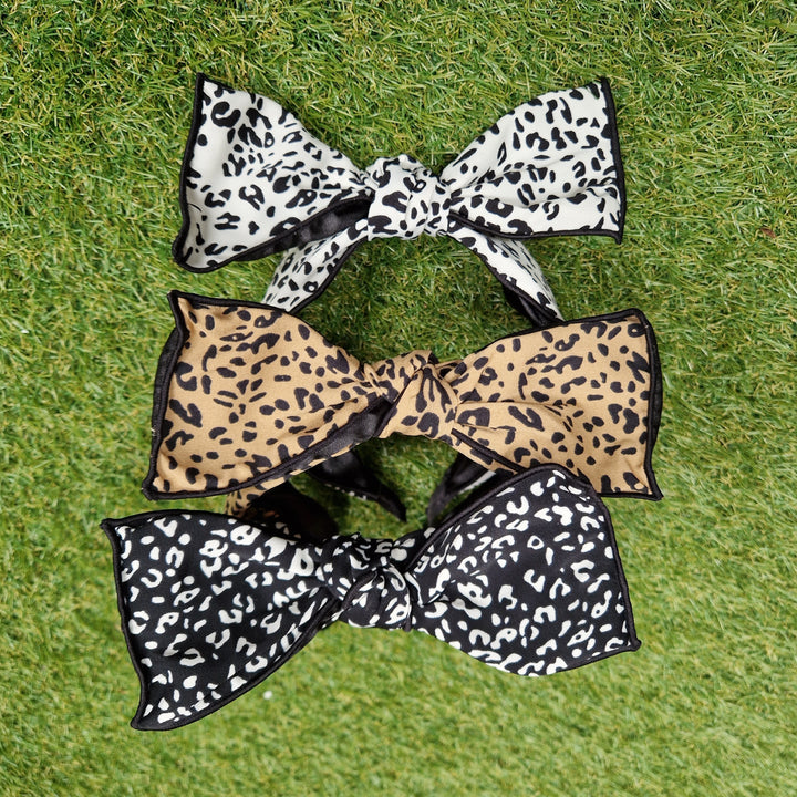 Women's Animal Print Wired Bow Headband