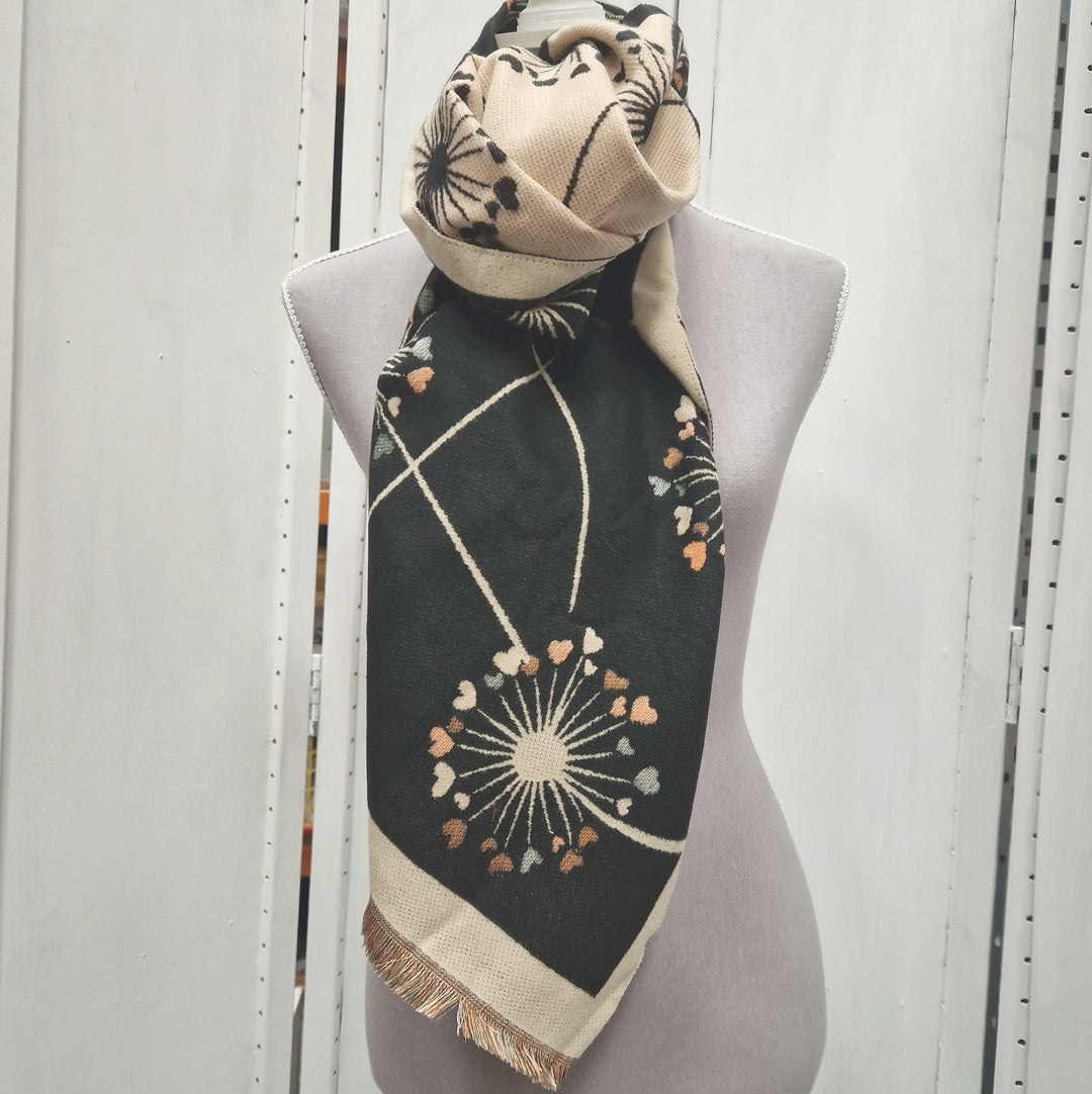 Reversible Wrap Scarf (Dandelion Heart)