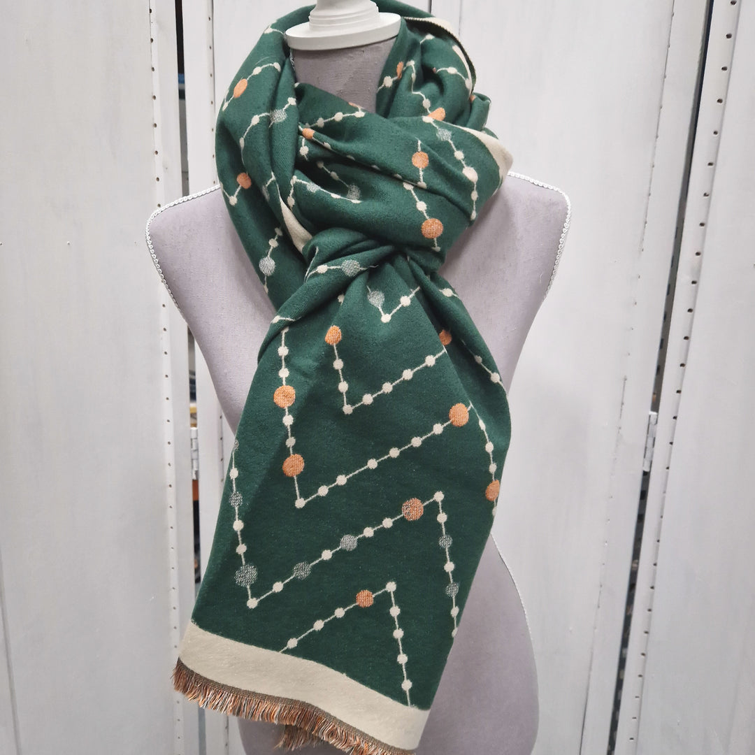 Reversible Wrap Scarf (Green)